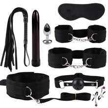 Load image into Gallery viewer, Sex Toys For Couples Handcuffs Whip Nipples Clip Blindfold Mouth Gag Adult Sex Toys Kit BDSM Bondage Toy Flirt Games For Couples