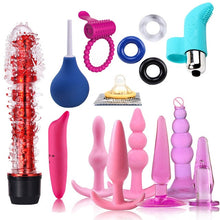 Load image into Gallery viewer, Sex Toys For Couples Handcuffs Whip Nipples Clip Blindfold Mouth Gag Adult Sex Toys Kit BDSM Bondage Toy Flirt Games For Couples
