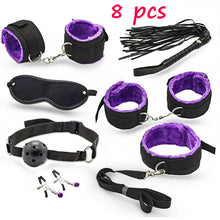 Load image into Gallery viewer, Sex Toys For Couples Handcuffs Whip Nipples Clip Blindfold Mouth Gag Adult Sex Toys Kit BDSM Bondage Toy Flirt Games For Couples