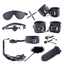 Load image into Gallery viewer, Sex Toys For Couples Handcuffs Whip Nipples Clip Blindfold Mouth Gag Adult Sex Toys Kit BDSM Bondage Toy Flirt Games For Couples