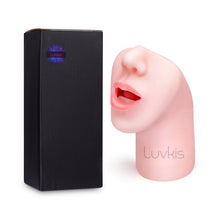 Load image into Gallery viewer, Luvkis Male Masturbator with Neck and Vibrating Hole Realistic Oral 3D Deep Throat with Tongue Teeth Nose Sex Toys for Men Flesh