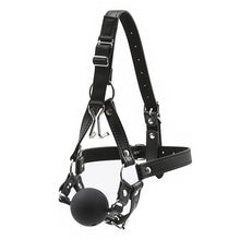 Load image into Gallery viewer, 40MM 45MM 50MM Large Silicone Mouth Gag with Nose Hook Harness Bondage Restraints Sex Toys for Couples Big Hollow Gag Ball