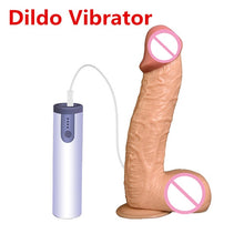 Load image into Gallery viewer, Super Big 10.6 Inch Realistic Dildo Vibrator Huge Penis for Woman Masturbator Silicone Strong Sucker Adult Sex Toys