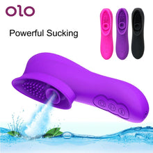 Load image into Gallery viewer, OLO Nipple Sucker Vibrator 12 Mode G-spot Vagina Massager Blowjob Clitoris Stimulation Sex Toys for Women Female Masturbation