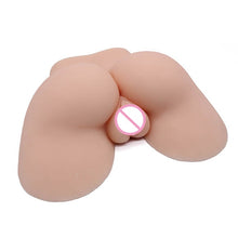 Load image into Gallery viewer, 100% Silicone Male Masturbator Big Silicone Ass Vagina Sex Dolls Adult Brown/ Flesh Toy for Men Realistic Pussy Sex Product
