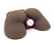 Load image into Gallery viewer, 100% Silicone Male Masturbator Big Silicone Ass Vagina Sex Dolls Adult Brown/ Flesh Toy for Men Realistic Pussy Sex Product