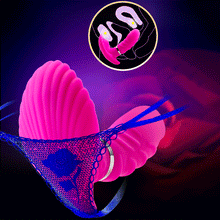 Load image into Gallery viewer, INS Wearable Shell Dildo Vibrator Sex Toys for Women Masturbator Clitoris Stimulator Wireless Remote Control Vibrator Panties