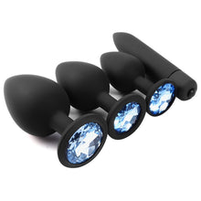 Load image into Gallery viewer, Silicone Anal Butt Plug Removable Jewel Decoration Beginner Prostate Massager Anus Plug Bullet Vibrators Sex Toys For Man Gay