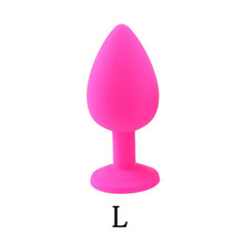 Load image into Gallery viewer, Silicone Anal Butt Plug Removable Jewel Decoration Beginner Prostate Massager Anus Plug Bullet Vibrators Sex Toys For Man Gay
