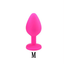 Load image into Gallery viewer, Silicone Anal Butt Plug Removable Jewel Decoration Beginner Prostate Massager Anus Plug Bullet Vibrators Sex Toys For Man Gay