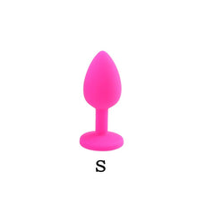 Load image into Gallery viewer, Silicone Anal Butt Plug Removable Jewel Decoration Beginner Prostate Massager Anus Plug Bullet Vibrators Sex Toys For Man Gay