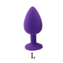 Load image into Gallery viewer, Silicone Anal Butt Plug Removable Jewel Decoration Beginner Prostate Massager Anus Plug Bullet Vibrators Sex Toys For Man Gay