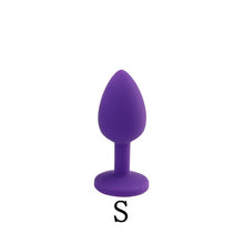Load image into Gallery viewer, Silicone Anal Butt Plug Removable Jewel Decoration Beginner Prostate Massager Anus Plug Bullet Vibrators Sex Toys For Man Gay