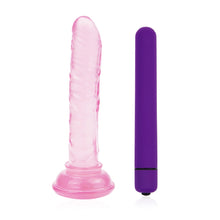 Load image into Gallery viewer, Vibrator Pink Realistic Small Dildo Women Soft Rubber Sucker Lifelike Dick Female Anal Sex Toys Penis Couple Sex Games Product