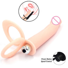 Load image into Gallery viewer, Anal Vibrator Double Penetration Strapon Dildo Vibrator Anal Butt Plug Massager For Beginner G Spot Vibrator Sex Toys For Woman