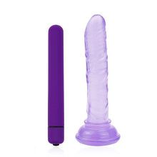 Load image into Gallery viewer, Women 10 Vibration modes Vibrator Realistic Small Dildo Anal Plug Penis Rubber Sucker Lifelike Dick Female Anus Sex Toys Set