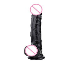Load image into Gallery viewer, JIUAI 18cm Big Black Realistic Vibrating Dildos Sucker Dick for Women, Erotic Sex Toys Simulation Male Penis Adult Products #E30