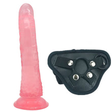 Load image into Gallery viewer, 2Pcs Silicone Dildo Realistic Penis with Strong Clitoris Sucker &amp; Strapon Harness Dildos Pants Sex Toys For Lesbian Products Q94