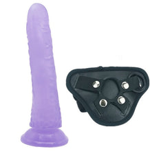 Load image into Gallery viewer, 2Pcs Silicone Dildo Realistic Penis with Strong Clitoris Sucker &amp; Strapon Harness Dildos Pants Sex Toys For Lesbian Products Q94