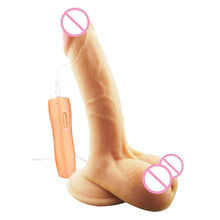 Load image into Gallery viewer, 4cm*20cm Super Huge Realistic Dildos 10 Frequency Vibrators Large Big Penis With Sucker Cup G-Spot Masturbation Cock Sex Toys
