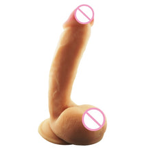 Load image into Gallery viewer, 5cm Super Huge Realistic Dildos 10 Frequency Vibrators Large Big Penis With Sucker Cup G-Spot Stimulator Cock Sex Toys For Woman