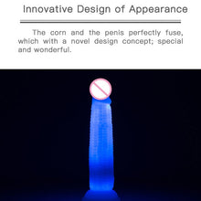 Load image into Gallery viewer, USB Silicone Masturbators Massager Penis Anus Vagina LED Waterproof Sucker Adult Toy Ultra Realistic New Skin Magic Wand