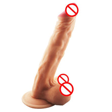 Load image into Gallery viewer, Faked Dildos 10 Frequency Vibration Rotation Vagina Stimulation Penis Sex Toys Real Feeling Cock With Sucker Powerful Vibrators