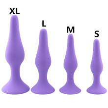 Load image into Gallery viewer, 4Pcs/Set Silicone Anal Plug Anal Beads Butt Plug ButtPlug Erotic Sex Toys Shop No Vibrator Sex Toys For Woman Men Sex Products