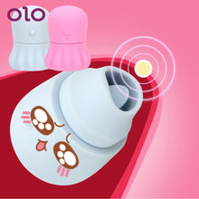 Load image into Gallery viewer, OLO Nipple Sucker Massager Tongue Vibrator 7 Mode Creative Octopus Clitoris Licking Stimulator Sex Toys for Women