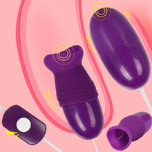 Load image into Gallery viewer, Clitoris Stimulator Vibrator Dildo Tongue  Licking Adult Toy For Couples Nipple Sucker Remote Control Vibrator Sex Toy for Women