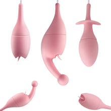 Load image into Gallery viewer, 3pcs/2pcs/1pc 10 Modes Clitoris Stimulator Tongue Licking Vibrator Nipple Sucker Anal Plug Women Masturbator Gay Sex Toys