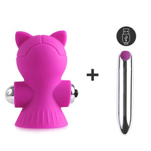 Load image into Gallery viewer, Nipple Sucker Stimulator Womanizer Vibrator Licking Pussy Pump Nipple Sucking Tongue Breast Enlarger Vibrator Sex Toys For Women