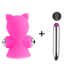 Load image into Gallery viewer, Nipple Sucker Stimulator Womanizer Vibrator Licking Pussy Pump Nipple Sucking Tongue Breast Enlarger Vibrator Sex Toys For Women