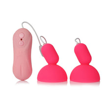 Load image into Gallery viewer, 16 Speeds Remote Nipple Sucker Vibrator Breast Pump Nipple Massager Vibration Suction Cup Chest Masturbator Sex Toys for Women