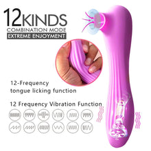 Load image into Gallery viewer, Clit Sucker Vibrator Oral Licking Pussy Tongue Vibrating Nipple Sucking Blowjob Clitoris Stimulator Adult Female Sex Toys#E30