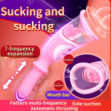 Load image into Gallery viewer, Tongue Sucking Vibrators 8 Frequency Nipple Suckers Clitoris Masturbator Dildo G-spot Stimulator Licking Oral Sex Toys for Woman