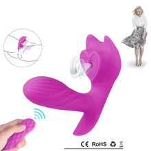 Load image into Gallery viewer, Oral Nipple Stimulator Womanizer Sucker Pussy Pump Vagina Vibrator Clitoris Licking Sex Toys Massager Nipple Sucking Tongue