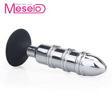 Load image into Gallery viewer, Meselo Sucker Metal Whorls Anal Plug Sex Toys For Woman Dildo Masturbator Handfree Butt Plug Men Gay Erotic Adult Sex Products