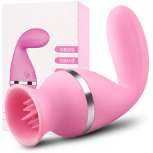 Load image into Gallery viewer, Oral Sex Tongue Vibrator USB Rechargeable Nipple Sucker Vibrator Sex Toy for Women 8 Modes Clitoris Stimulator G-spot Massager