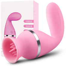 Load image into Gallery viewer, Oral Sex Tongue Vibrator USB Rechargeable Nipple Sucker Vibrator Sex Toy for Women 8 Modes Clitoris Stimulator G-spot Massager