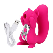 Load image into Gallery viewer, Squirrel Vibrator  10 Frequency Vibration Sucking Sex Toy for Women Nipple Sucker Tongue Vibrator Clitoris Licking Stimulator