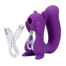 Load image into Gallery viewer, Squirrel Vibrator  10 Frequency Vibration Sucking Sex Toy for Women Nipple Sucker Tongue Vibrator Clitoris Licking Stimulator