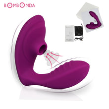 Load image into Gallery viewer, Oral Vagina Sucking Wearable Vibrator G Spot Clit Clitoris Stimulator Sucker Dildo Vibrator Adult Sex Toy for Women Masturbation
