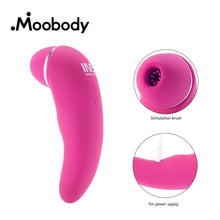 Load image into Gallery viewer, Female Nipple Sucking Clitoral Stimulator Massager Oral Sex Licking Tongue Vibrating Sex Toys for Women Nipple Sucker Vibrators