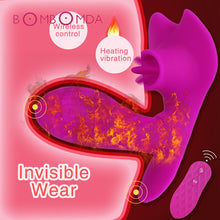 Load image into Gallery viewer, Clit Sucker  Heating Dildo Vibrator Blowjob Tongue Vibrating Nipple Sucking Sex Oral Licking Vagina Stimulator Sex Toy for Women