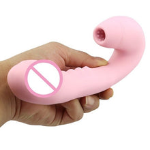 Load image into Gallery viewer, 10 Speed Breast Pump Enlarge Heating Dildo Vibrator For Woman Nipple Clit Sucker Vibrator Sex Toys for Women Adult Sex Products