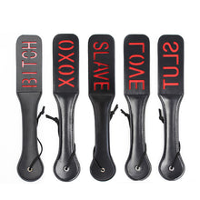 Load image into Gallery viewer, Slave Bitch Slut SM Flog Spank Paddle Beat Submissive Slave BDSM Pink Kinky Fetish Whip Sluts Paddles Adult Sex Toys