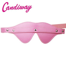 Load image into Gallery viewer, Leather Blindfold Adult Games BDSM Flirt Sex Toy Sexy Eye Mask Sleeping Masquerade Cat Eye Party club Coslay Mysterious