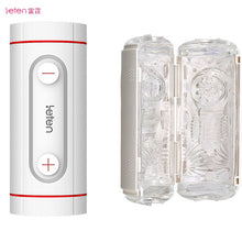 Load image into Gallery viewer, Leten Flip hole Dual channel Male Masturbation cup Sucking stimulating Vagina Real Pussy Adult Sex Toys For Men Sex Products