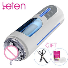 Load image into Gallery viewer, Leten Vibrator Masturbator, Men USB Charging Automatic Masturbation Cup Sucker Silicone Real Pussy Vagina Adult Sex Toys For Man